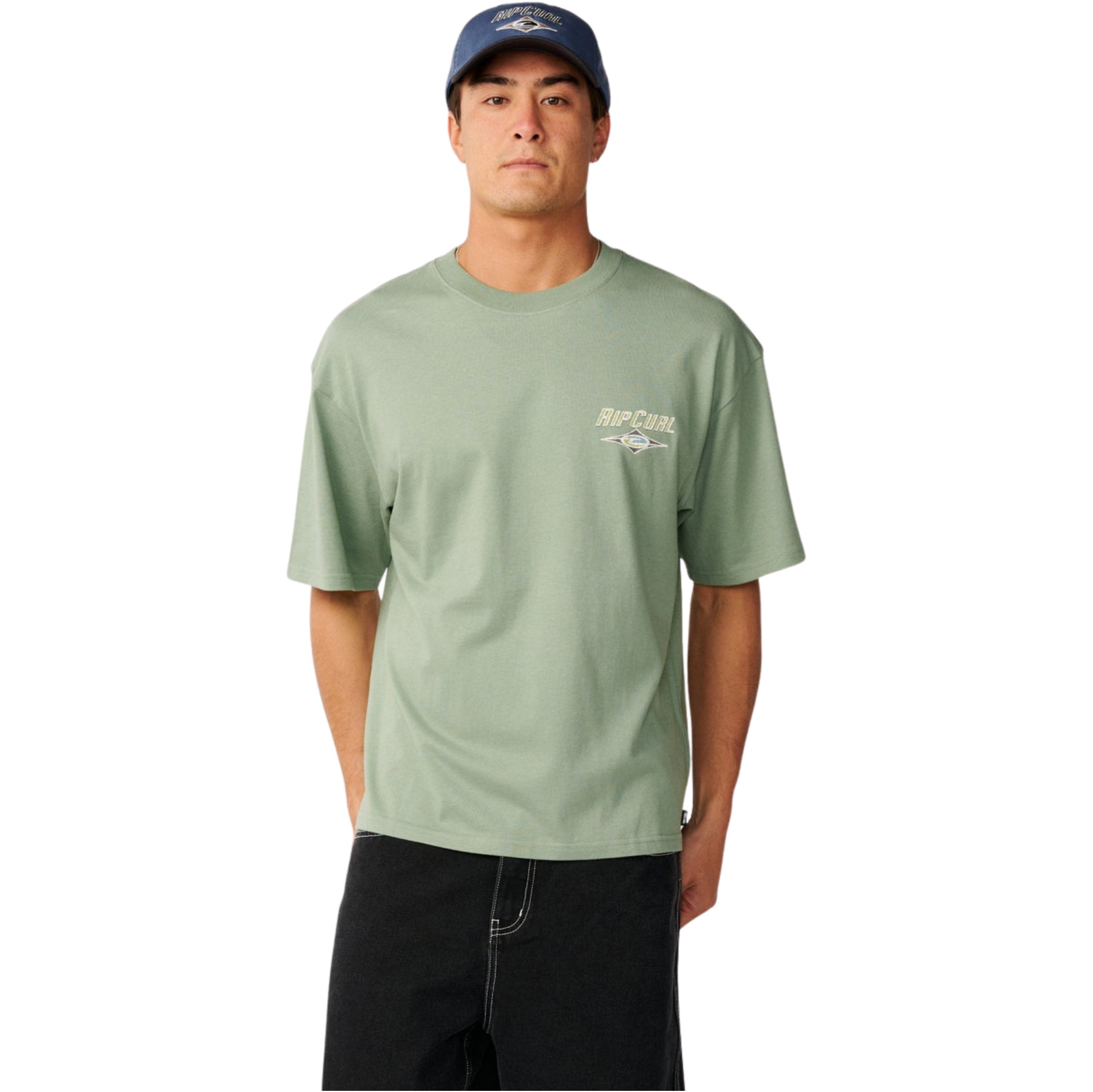 2026 Rip Curl Mens Heritage Icon T-Shirt 12FMTE - Sage